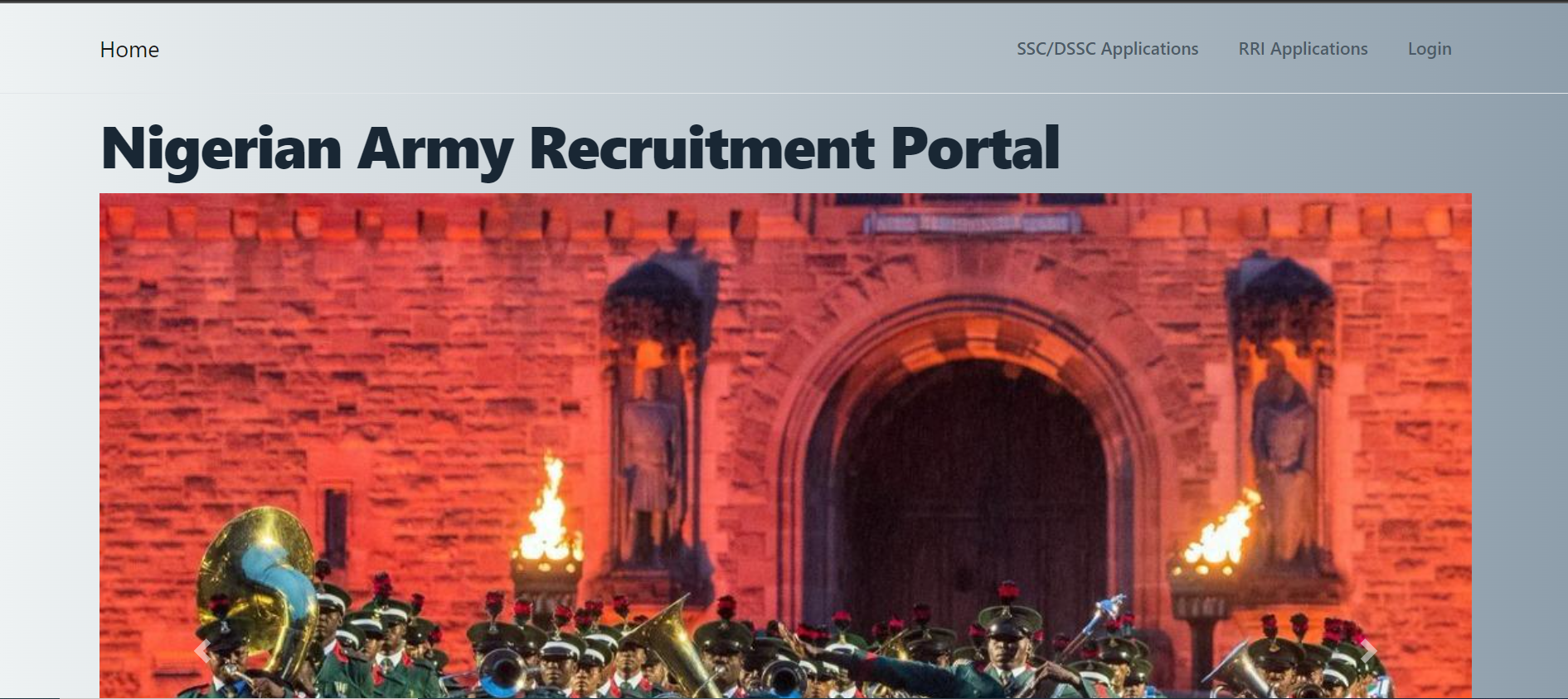 Nigerian Army Recruitment portal